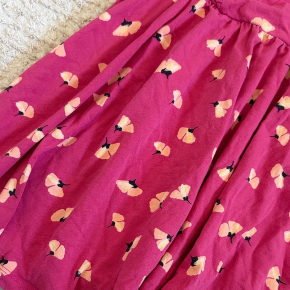 Tea Collection Ruffle Shoulder Ballet Dress in Gingko Pattern - Picture 8 of 9